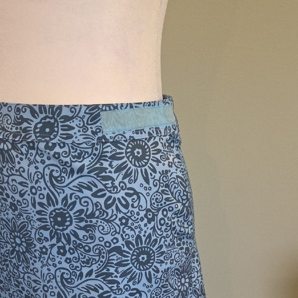 RipSkirt Hawaii Large Blue Paisley/Floral Wrap Skirt Quick-Dry Travel Size Large - Picture 8 of 11